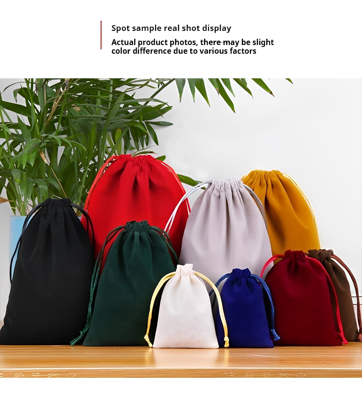 Velvet Bag 80 x 100mm Red