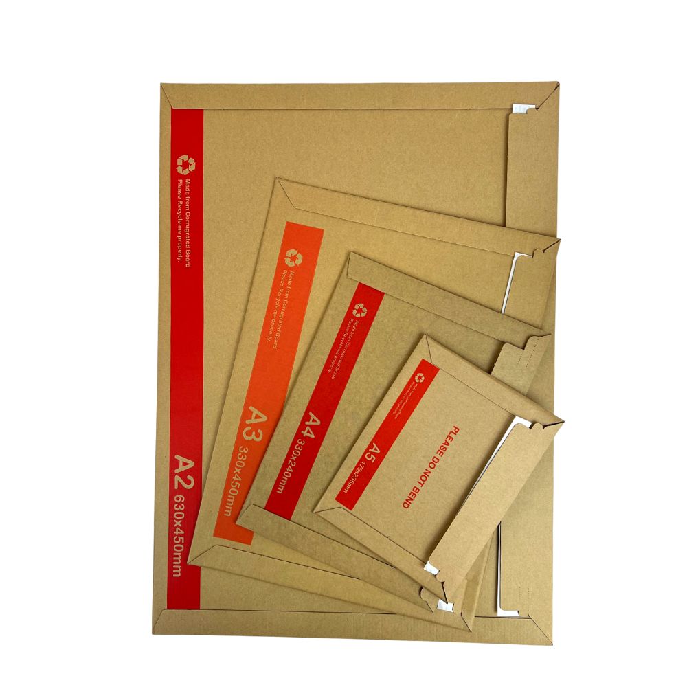 A2 Rigid Mailer 450mm x 630mm Brown Hard Envelope - eBPak