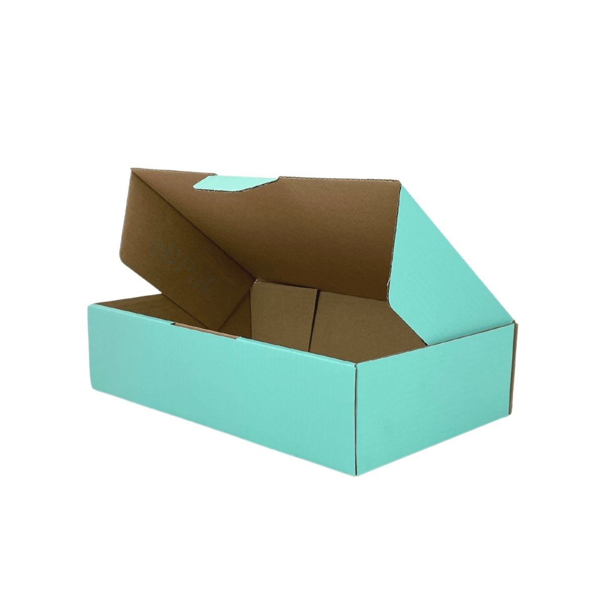 210 x 140 x 60mm Diecut Mint Blue Mailing Box B372