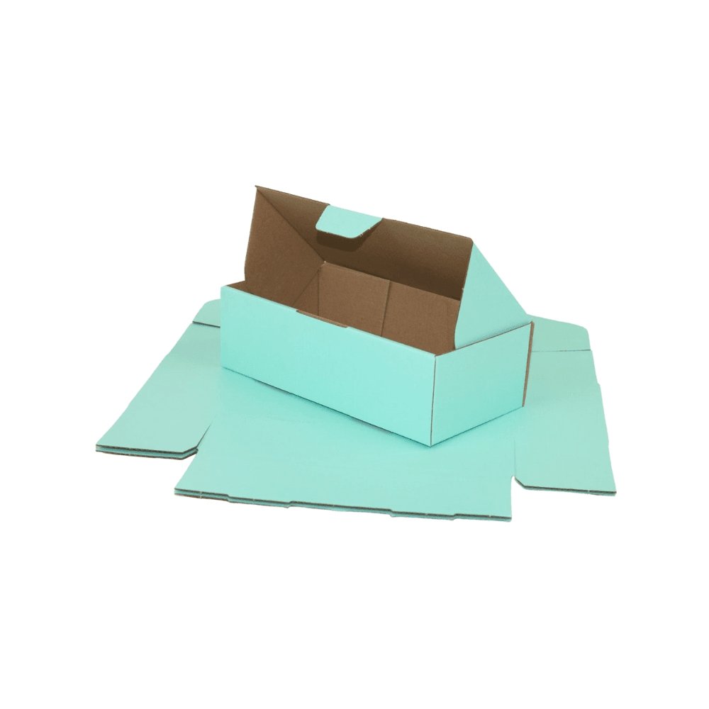 BoxMore 240 x 125 x 75mm Diecut Mint Blue Mailing Box B331