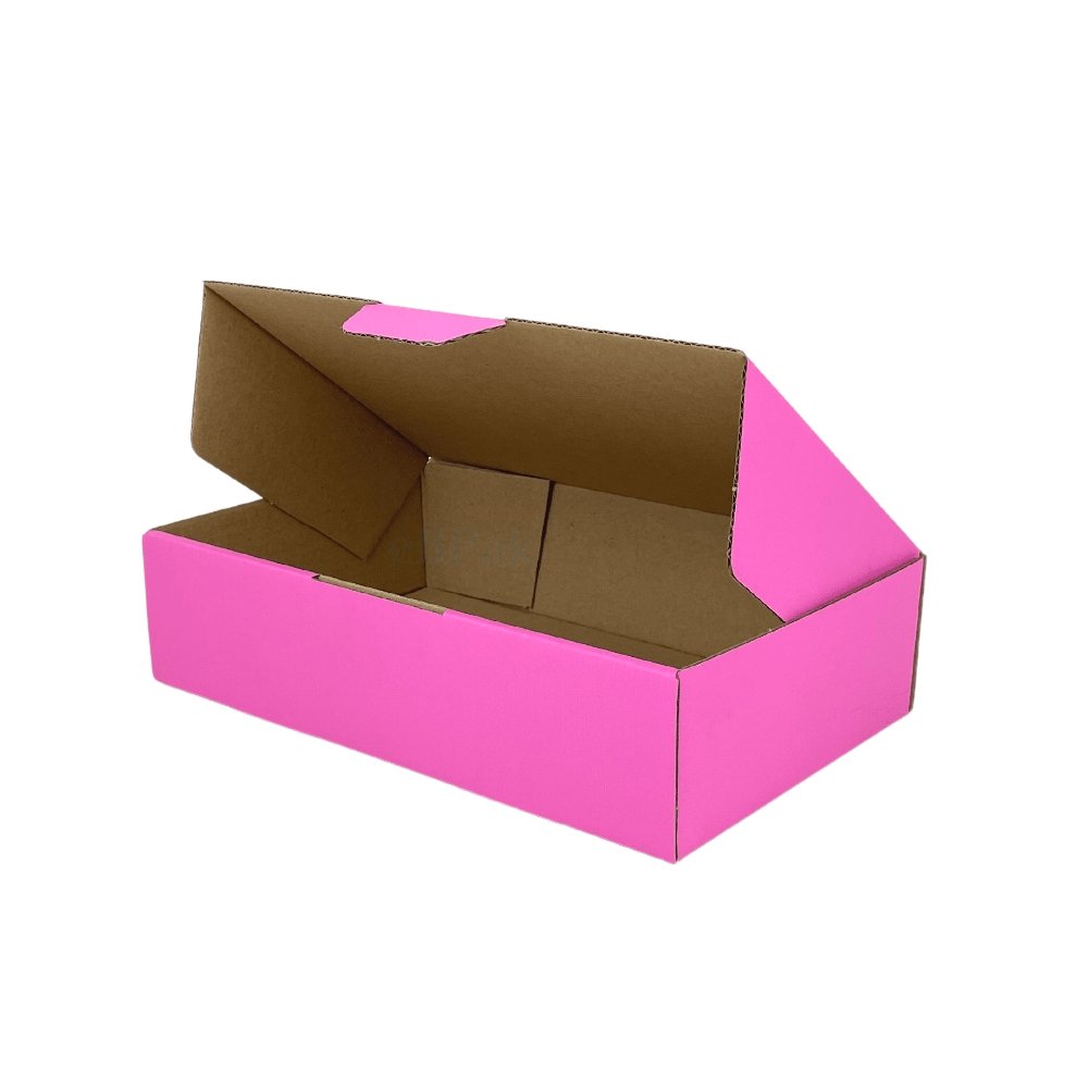 Hot Pink 240 x 150 x 60mm Mailing Box Diecut B174