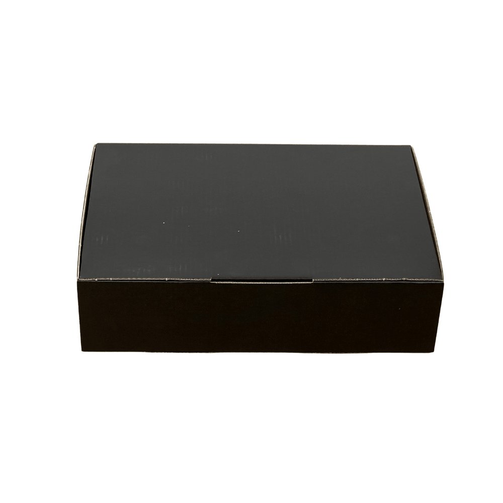 285 x 195 x 75mm Diecut Black Mailing Box