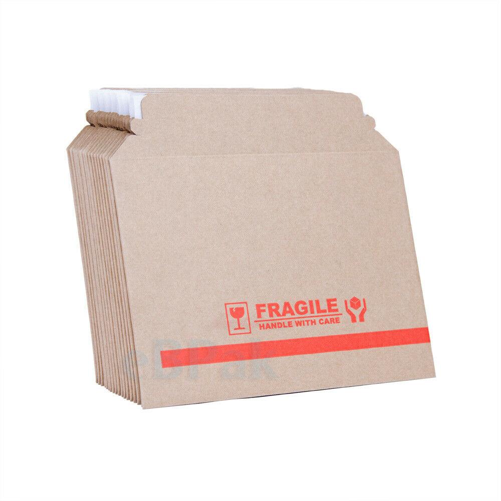 170mm x 230mm A5 Corrugated Rigid Mailer Handle with Care Imprint