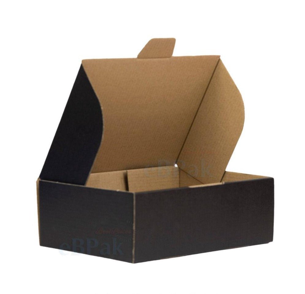 Boxmore 220 x 160 x 77mm Black Mailing Box Diecut