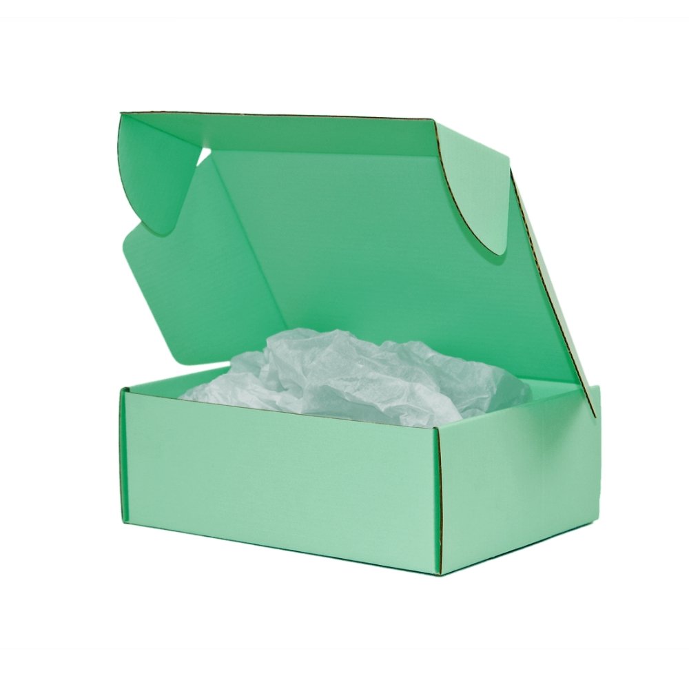 Boxmore A4 Mailing Box 310 x 230 x 105mm Premium Light Green Tuck