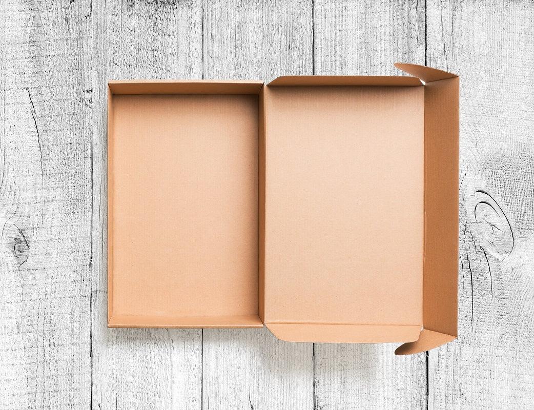 Mailing Box 250 x 170 x 52mm B124 Tuck Front Brown