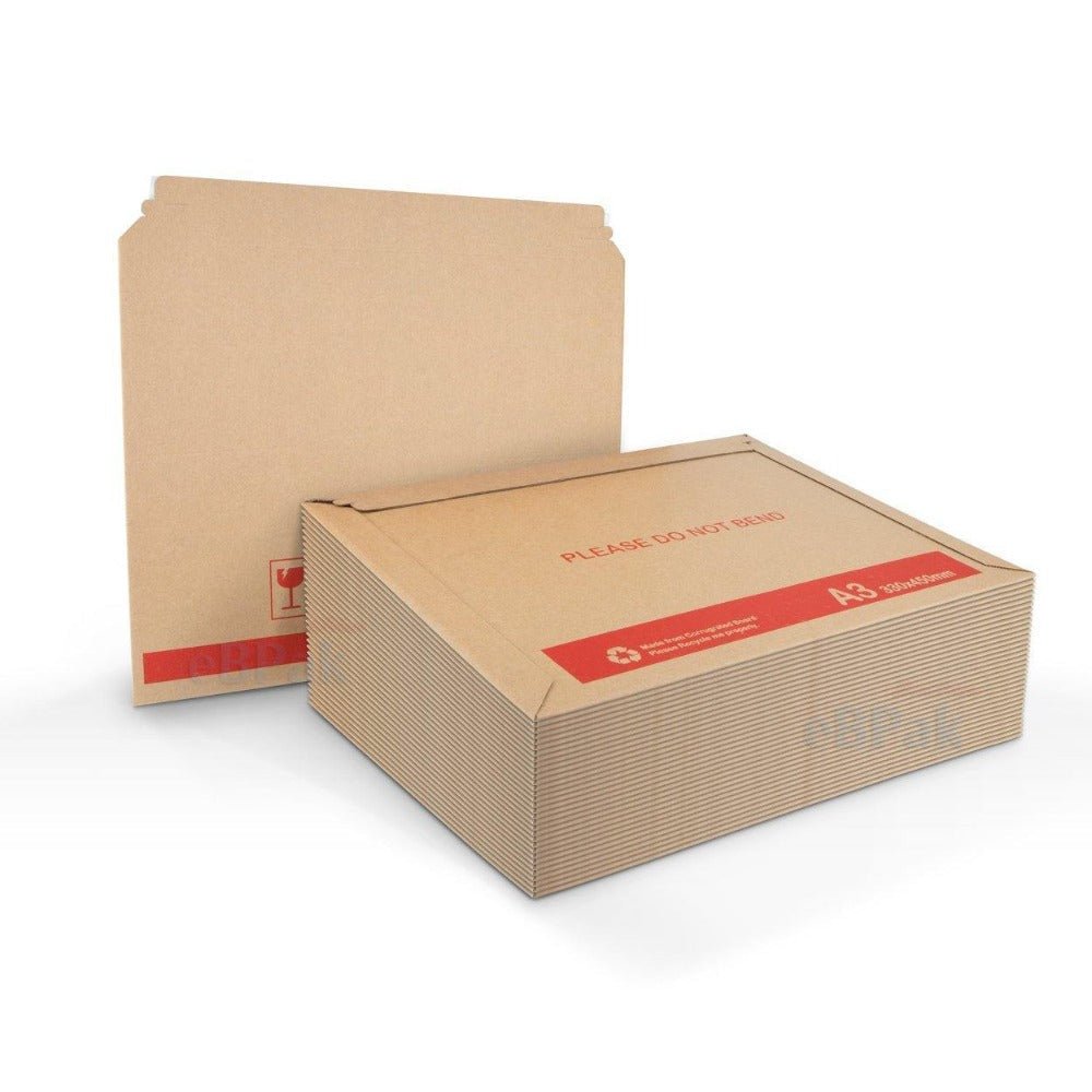 Brown A3 Rigid Mailer 330mm x 450mm eflute Corrugated