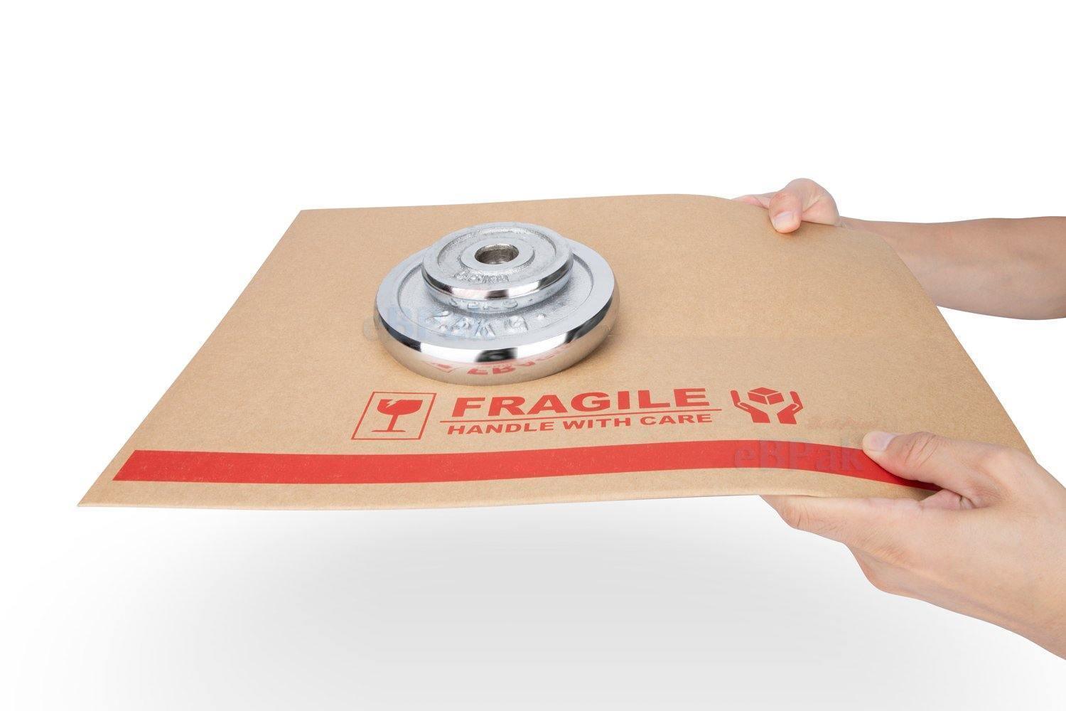 Brown A2 Rigid Mailer 450 x 630mm Handle With Care