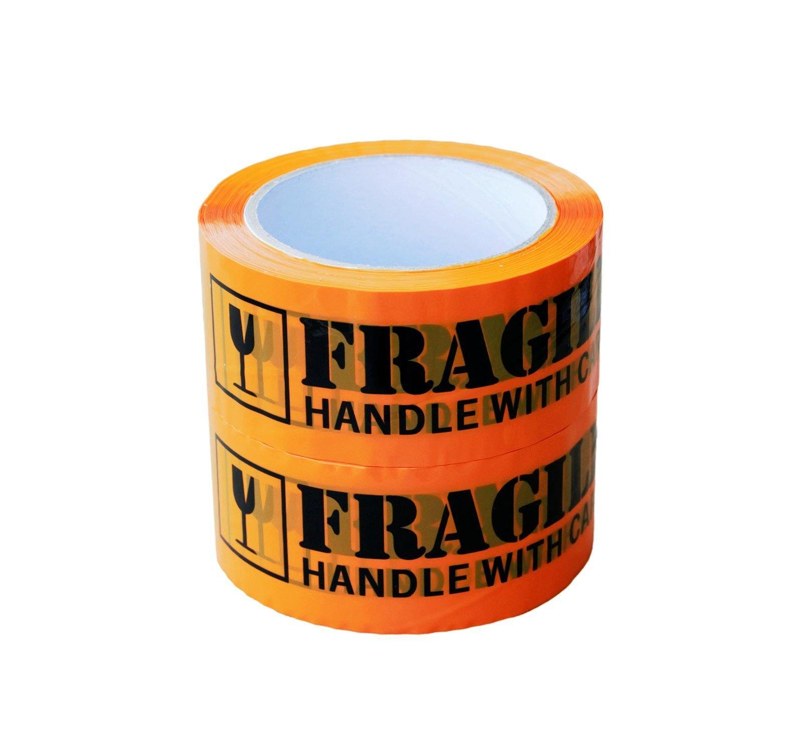Fragile Packing Tape 48mmx75m 45u Orange Black