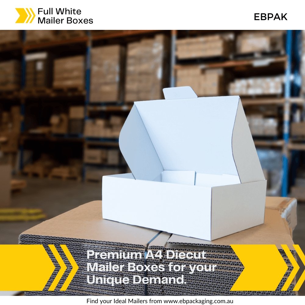 BoxMore Full White A4 Mailing Box 310 x 230 x 105mm B291