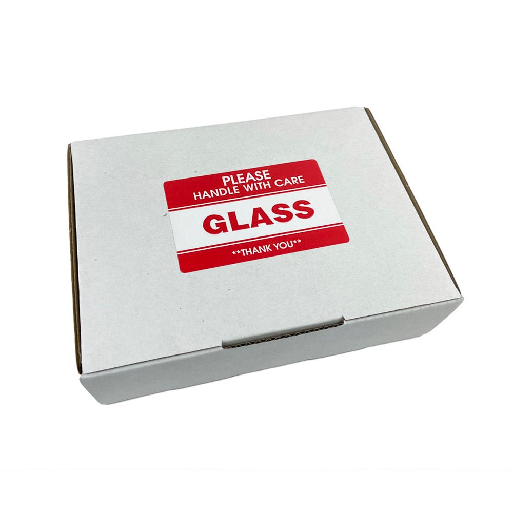 Glass Handle With Care 105 x 57mm Self Adhesive Labels