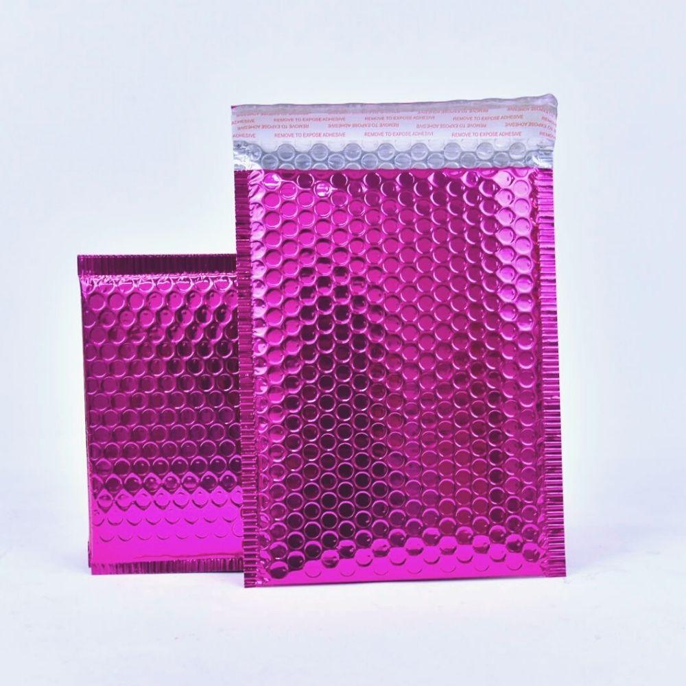 Metallic Bubble Mailer 02 210 x 290mm Pink - eBPak
