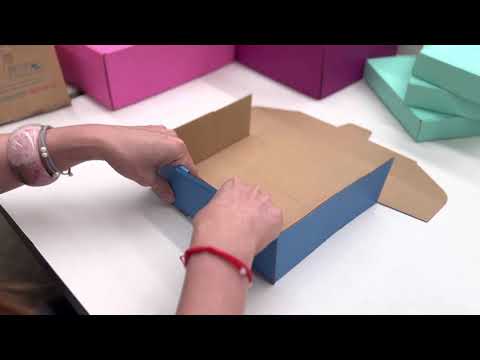 220 x 160 x 77mm A5 Die cut Blue Mailing Box B58