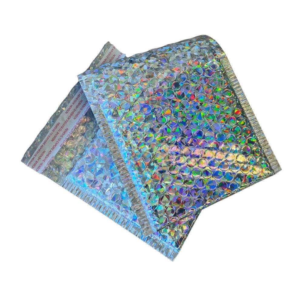 Metallic Laser Bubble Envelope Size 00 130mm x 130mm