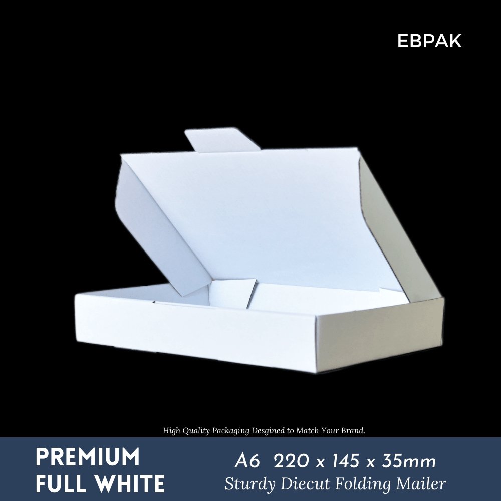 Mailing Box 220 x 145 x 35mm B290 Full White