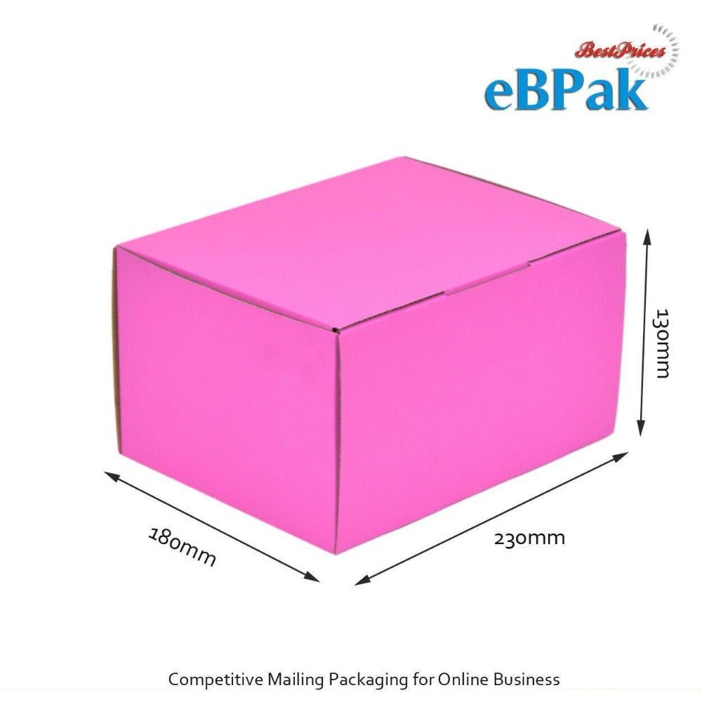 Hot Pink Mailing Box 230 x 180 x 130mm B156