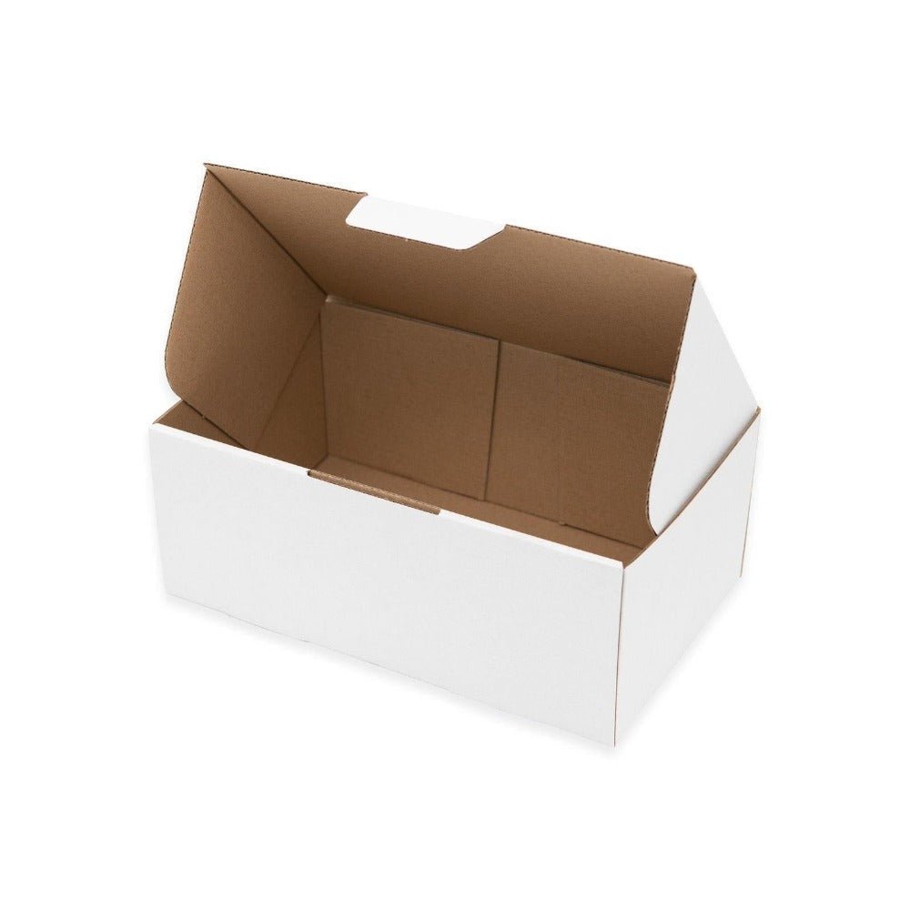 Mailing Box 240 x 150 x 80mm B45 Diecut White BoxMore