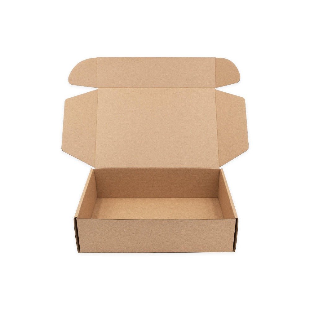 285 x 195 x 75mm Brown Tuck Front Mailing Box B125