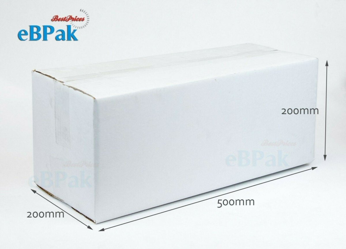 Mailing Box 500 x 210 x 210mm White Shipping Carton eBPak