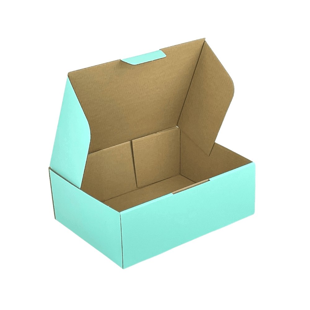 Mint Blue 310 x 230 x 105mm Mailing Box A4 Diecut BoxMore