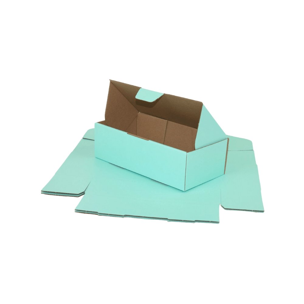 Mint Blue Mailing Box Diecut eCommerce Mailer BoxMore
