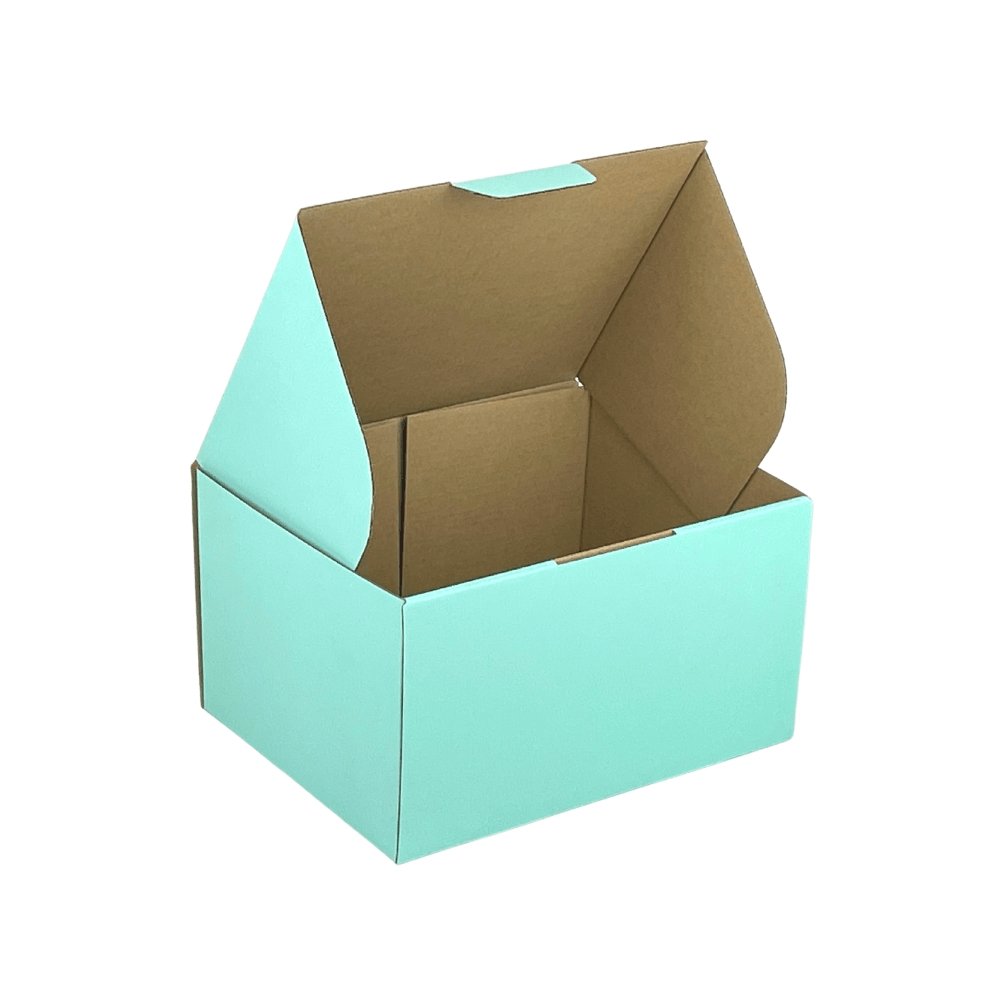Mint Blue Mailing Box Diecut eCommerce Mailer BoxMore