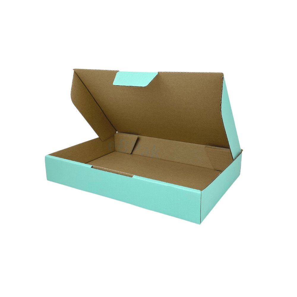 270 x 200 x 55mm Diecut Mint Blue Mailing Box B378 - eBPak