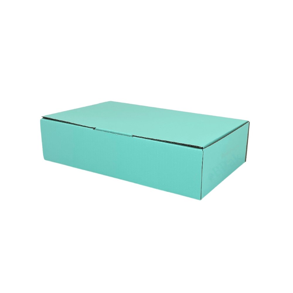 Mint Blue Mailing Box Diecut eCommerce Mailer BoxMore