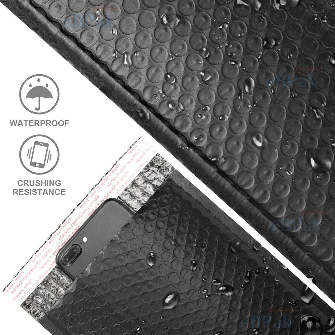 Poly Bubble Envelope G0 Black 100mm x 180mm