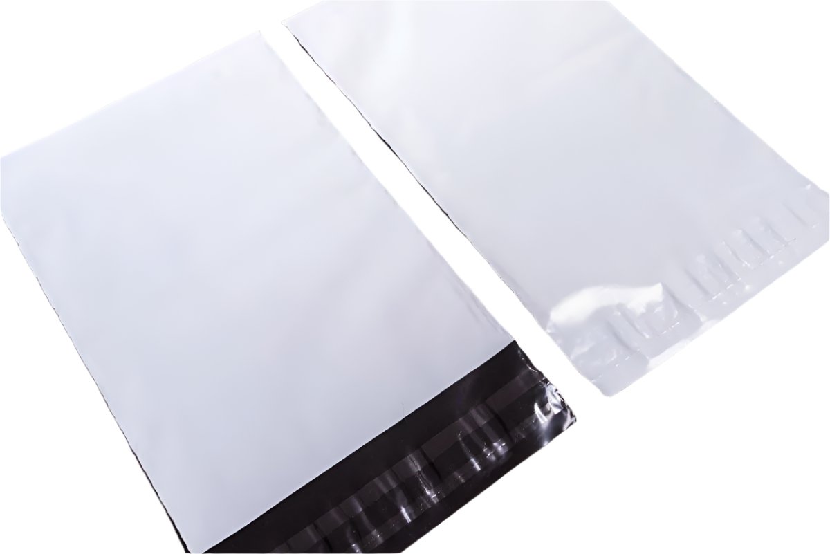 Poly Mailer 02 255mm x 330mm Courier Bag White