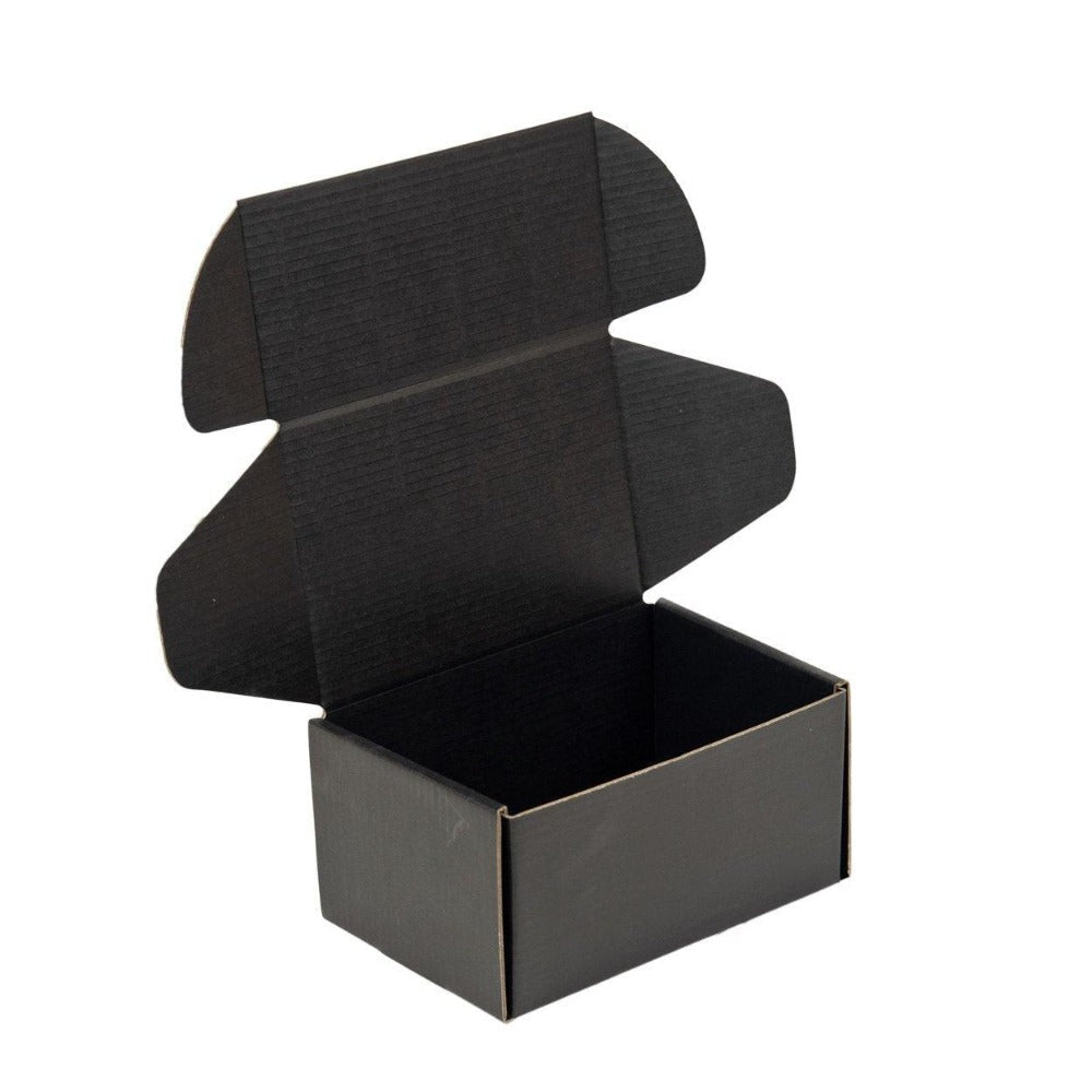 Premium Full Black 150 x 100 x 75mm Tuck Mailing Box