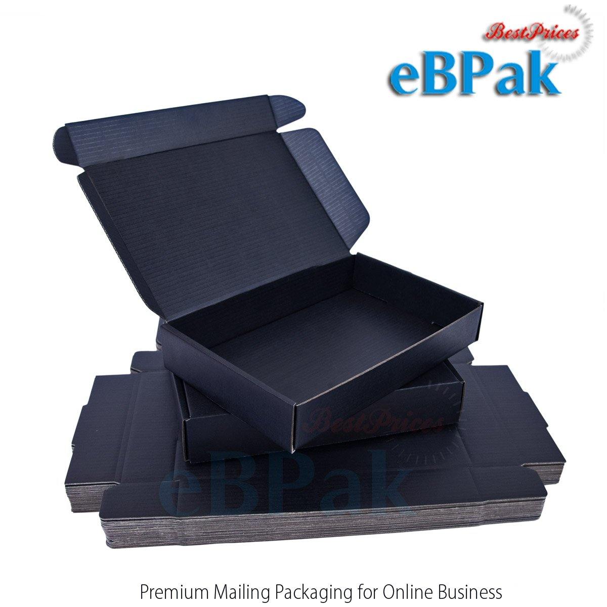 BoxMore Premium Full Black Mailing Box 220 x 145 x 35mm B192