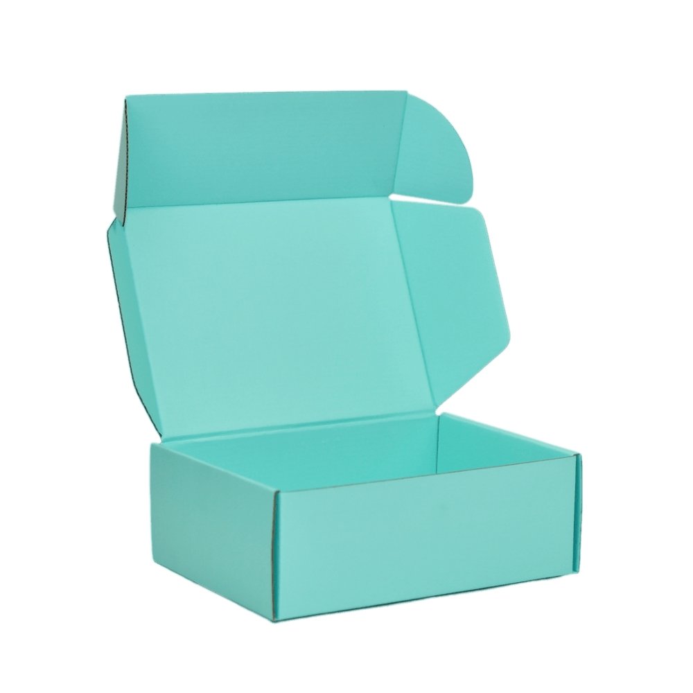 Premium Full Mint Blue 240 x 150 x 60mm B355 Tuck Mailing Box