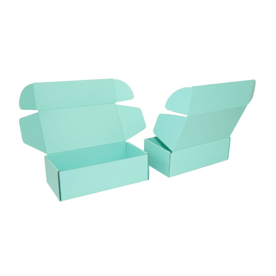 240 x 125 x 75mm Premium Tuck Full Mint Blue Mailing Box B354