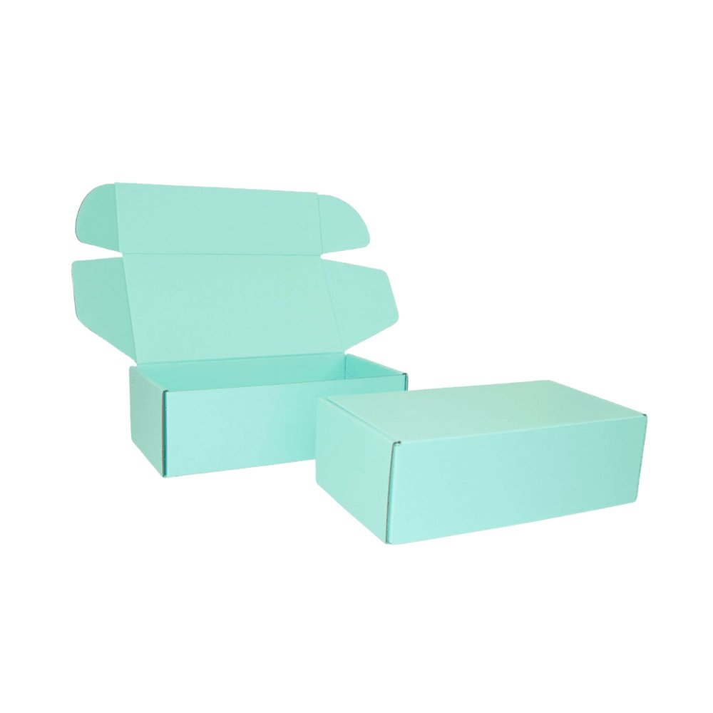 Premium Full Mint Blue Mailing Box 240 x 125 x 75mm B354 Tuck Deluxe