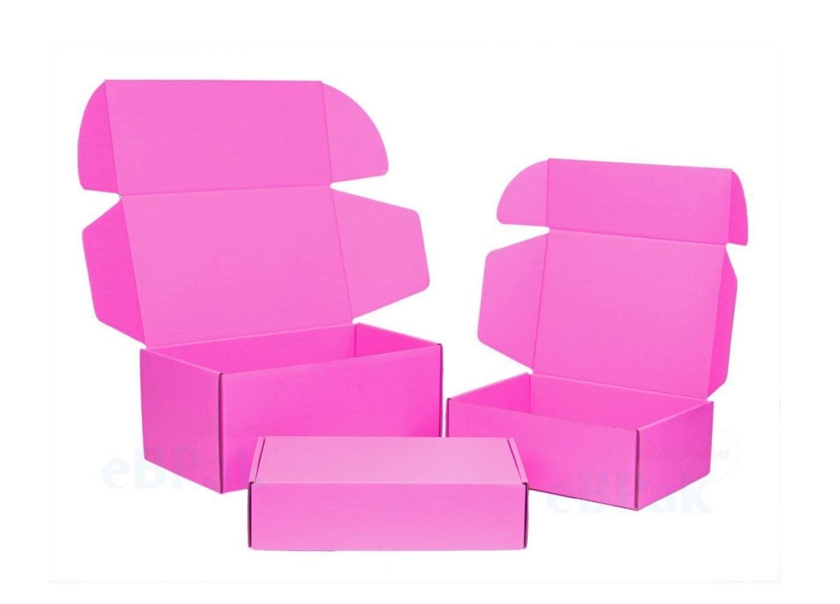 Premium Hot Pink Tuck Mailing Box 174 x 128 x 53mm B257 BoxMore