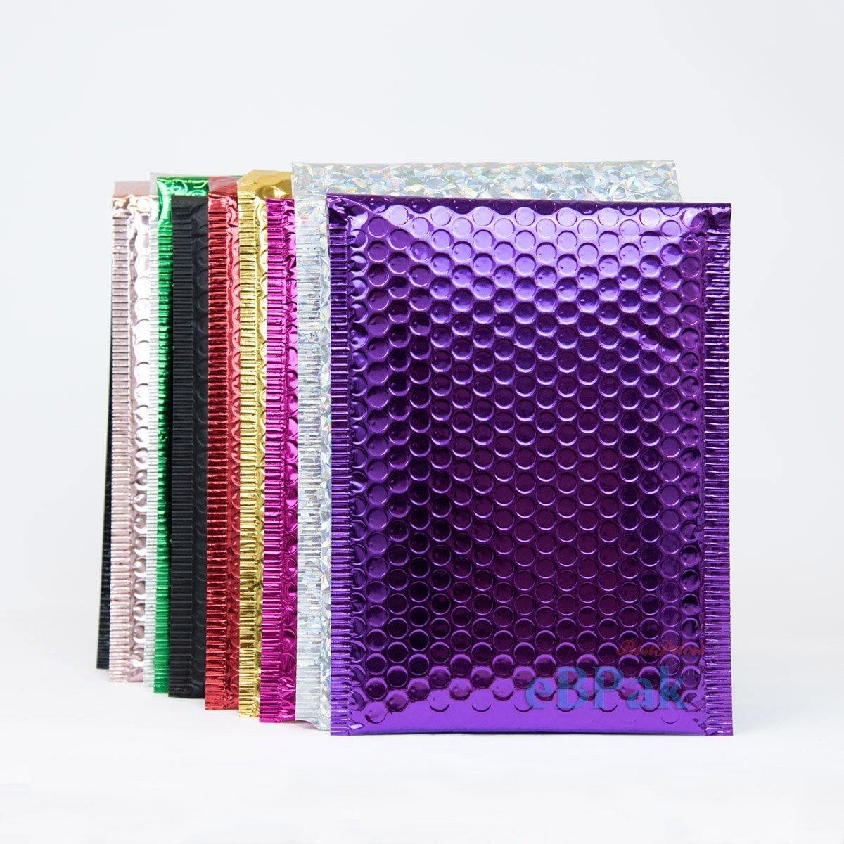 Purple Metallic Bubble Mailer 02 210mm x 290mm