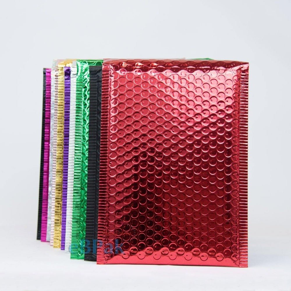 Premium Red Metallic Bubble Mailer 01 160mm x 230mm eBPak