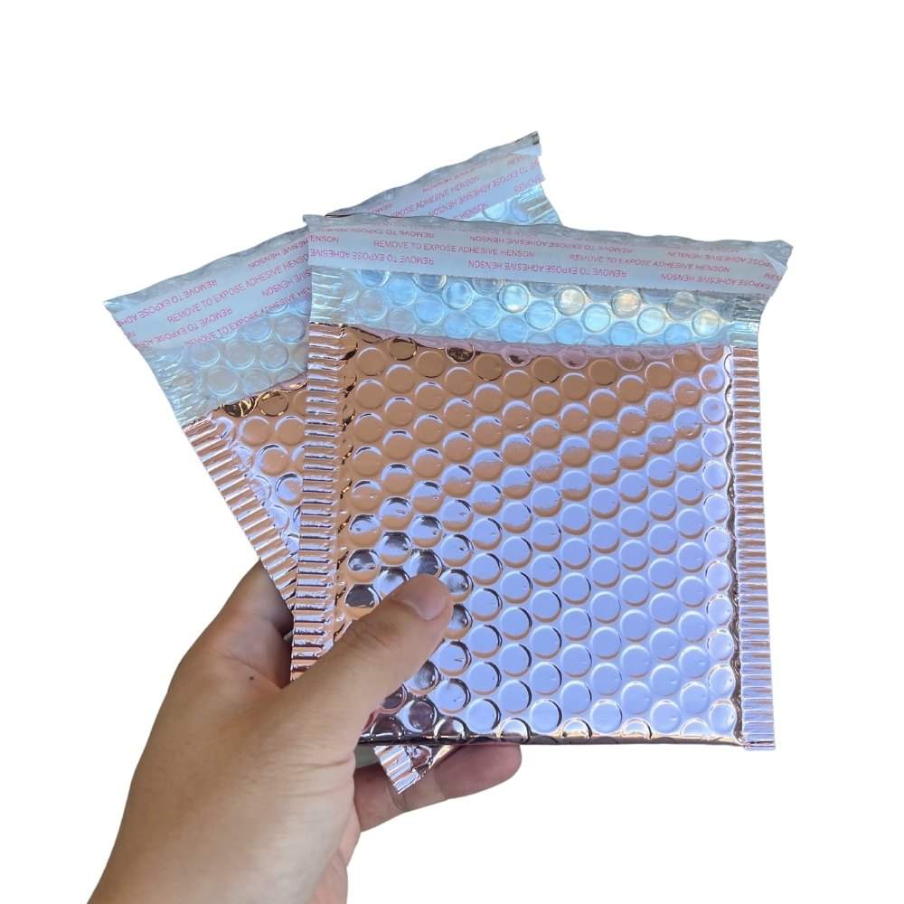 Rose Gold Metallic Bubble Mailer 00 130mm x 130mm