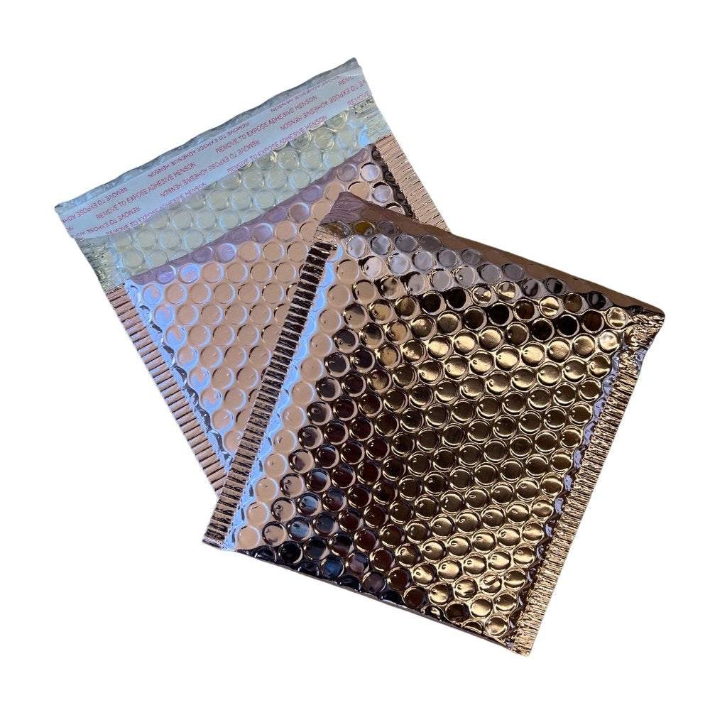 Rose Gold Metallic Bubble Mailer 00 130mm x 130mm eBPak