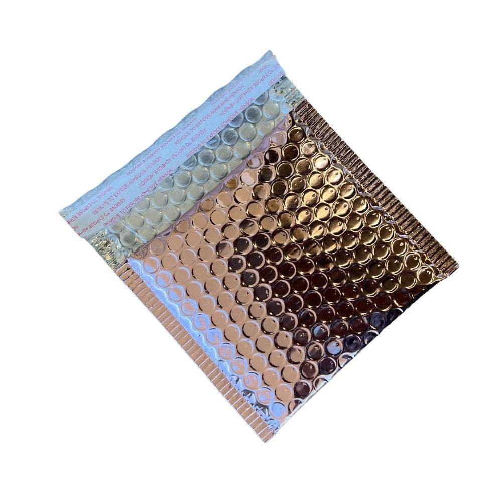 Premium Rose Gold Metallic Bubble Mailer 00 130mm x 130mm