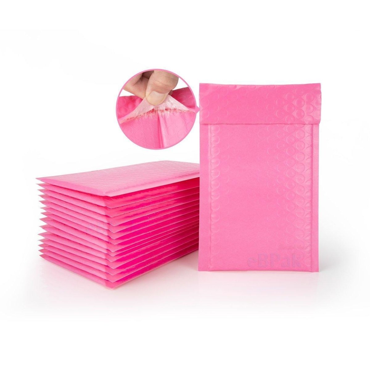 Rose Pink Poly Bubble Mailer G0 100mm x 180mm Size 00