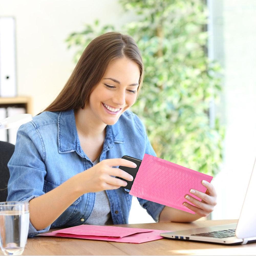 Rose Pink Poly Bubble Mailer G1 160 x 230mm Size 01 PolyGO