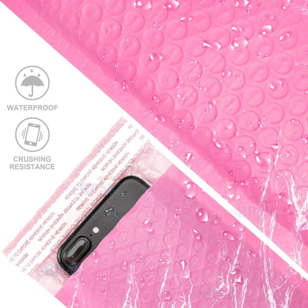 Rose Pink Poly Bubble Mailer G4 235mm x 350mm Size 04