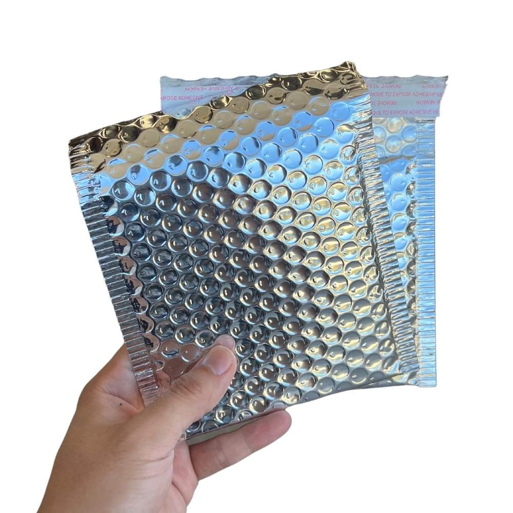 Silver Metallic Bubble Mailer 00 130mm x 130mm eBPak