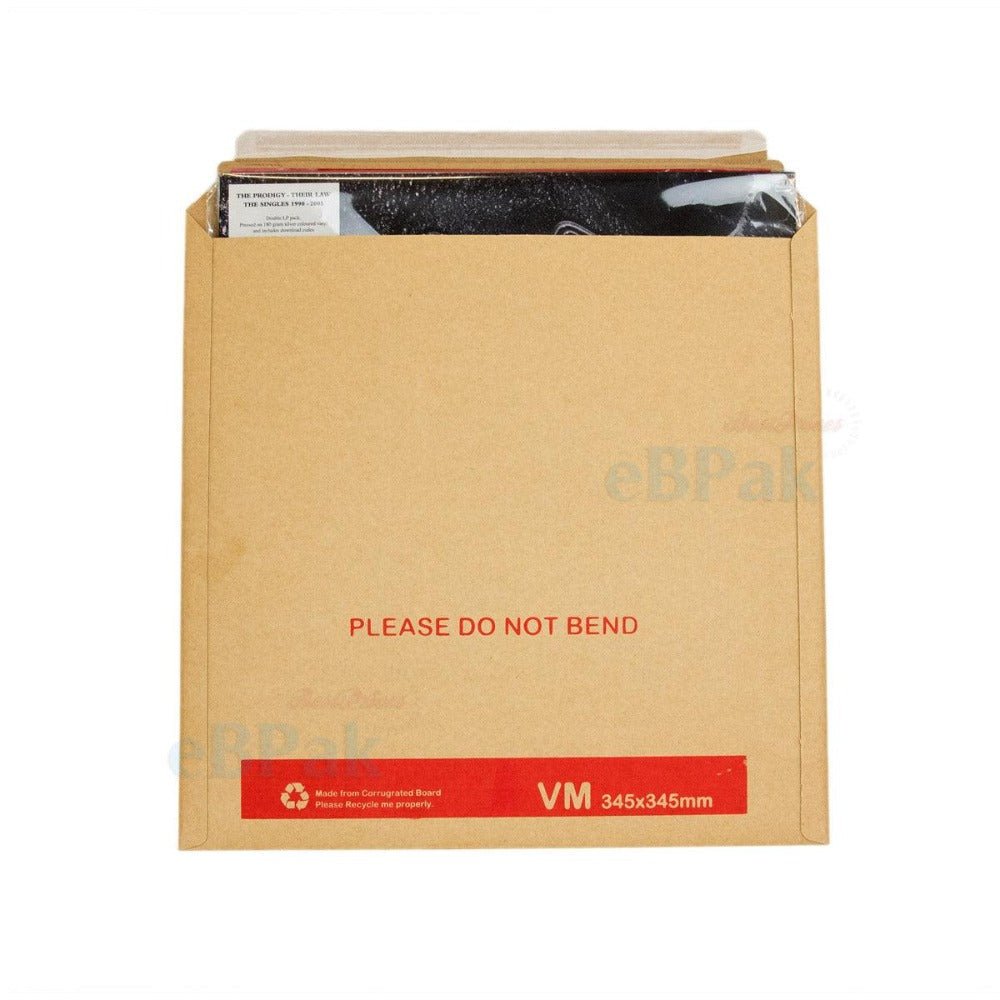 Vinyl Record Rigid Mailer 345 x 345mm for LP 33 rpm 12 inch