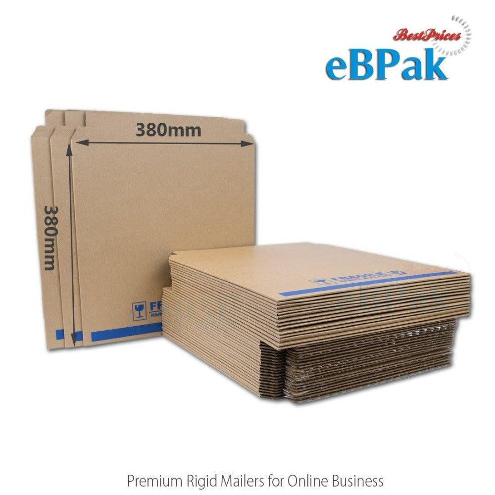 Vinyl Record Rigid Mailer 380 x 380mm for Multiple Disc LP 33 rpm 12 inch eBPak