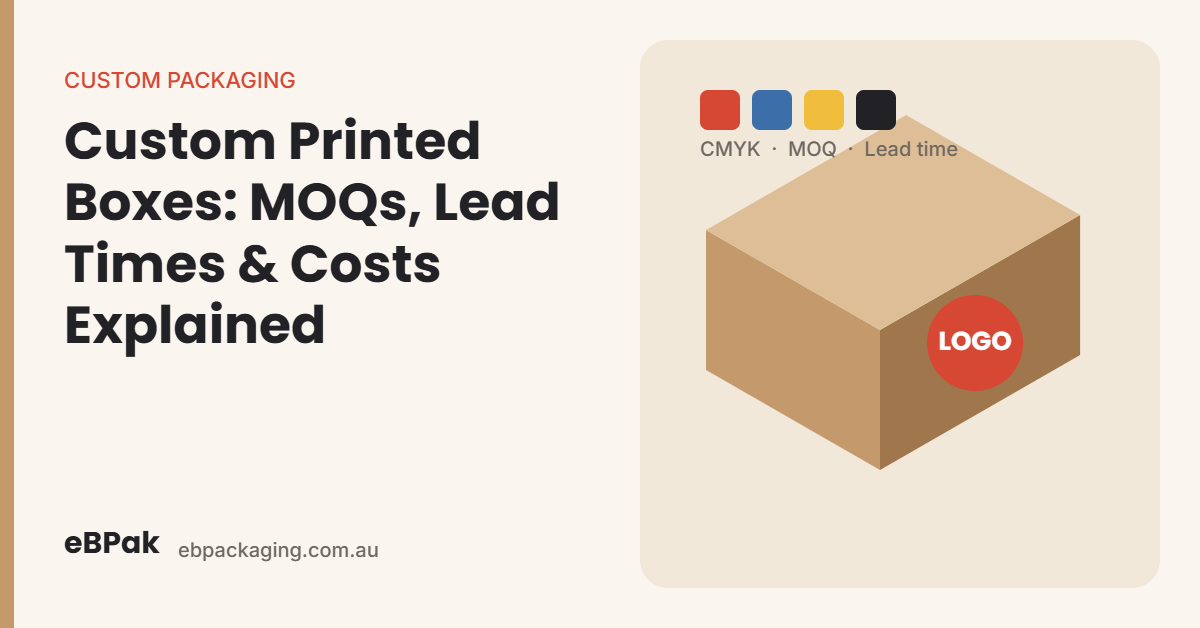 Custom printed boxes: MOQs, lead times and costs explained