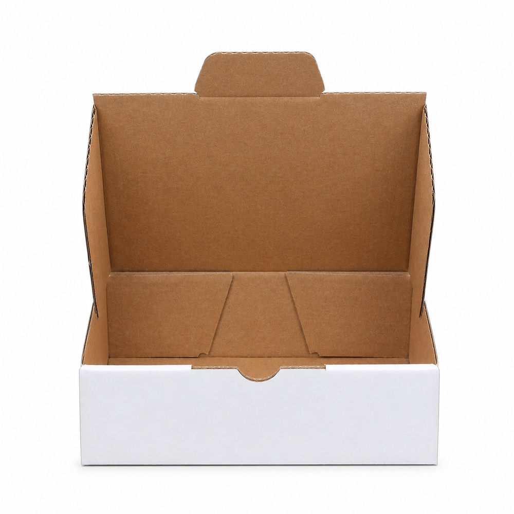 100pcs Mailing Box 125 x 90 x 45mm Diecut White B530 (Cubic 250g)