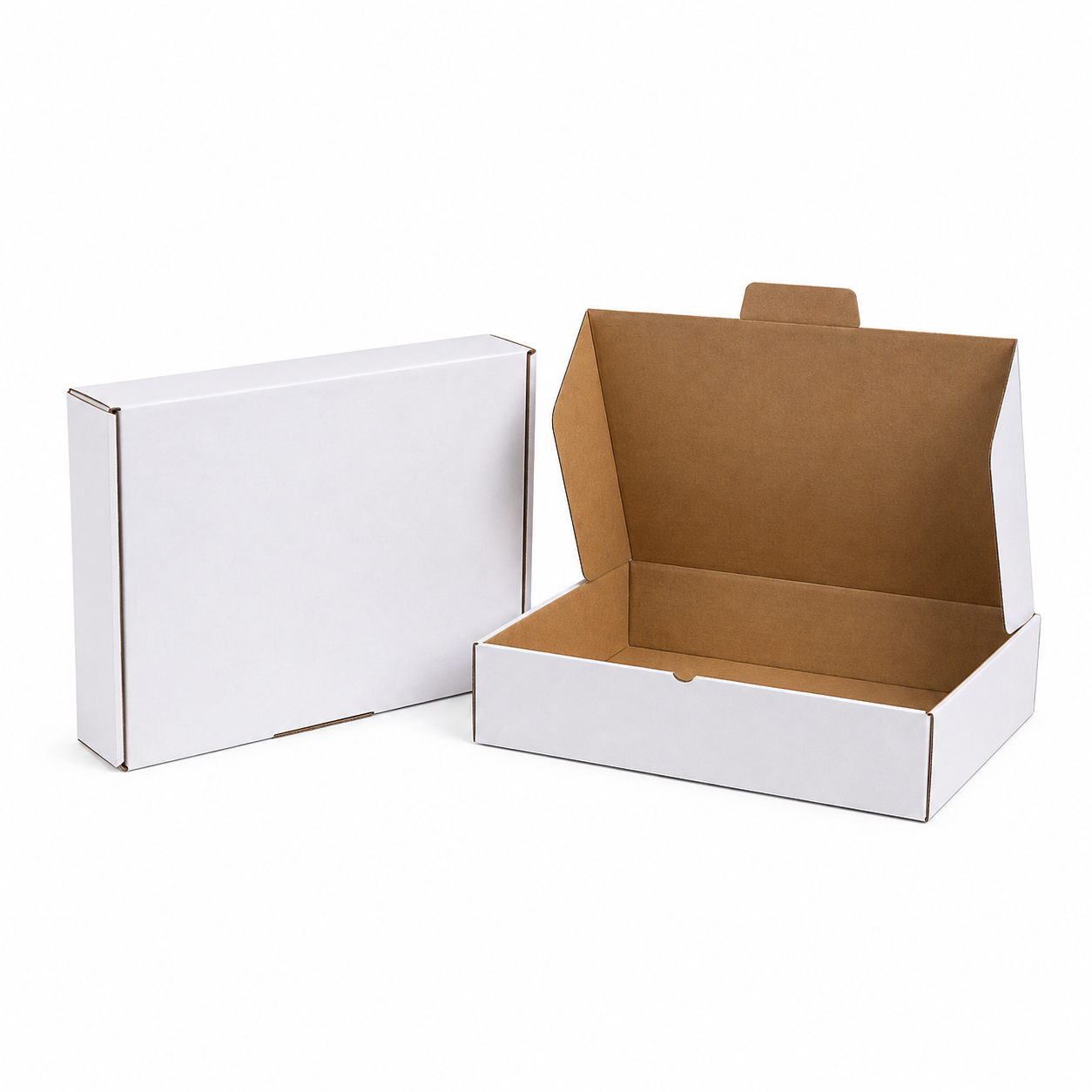 100pcs 310 × 220 × 35mm A4 White Die cut Mailing Boxes B544